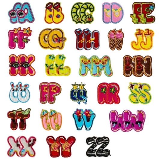 Produktpersonalisierung-bunte Buchstaben