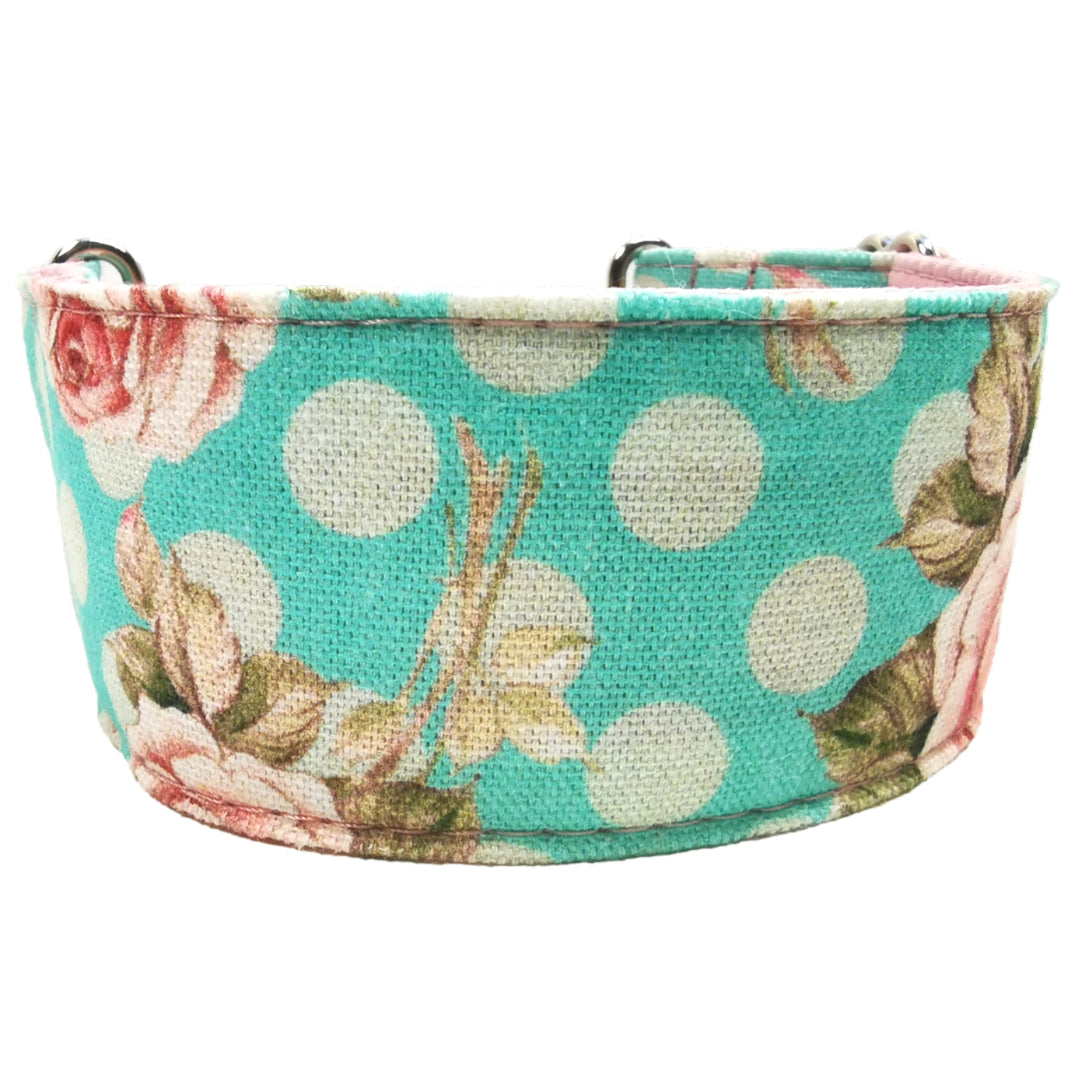 Sofortkauf-Martingale-Halsband-reduziert-Rosen-Punkte XXS (18-24 cm)
