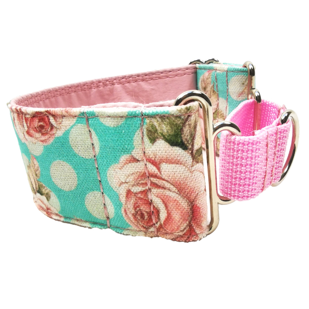 Sofortkauf-Martingale-Halsband-reduziert-Rosen-Punkte XXS (18-24 cm)