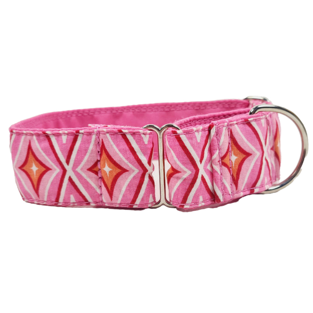Sofortkauf-Martingale-Halsband-Rauten-pink