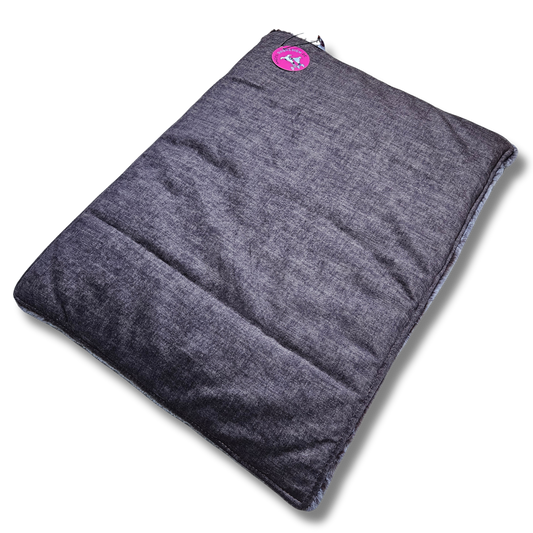 Sofortkauf-Hundedecke „Fellimitat braun/grau kombiniert mit Velours“