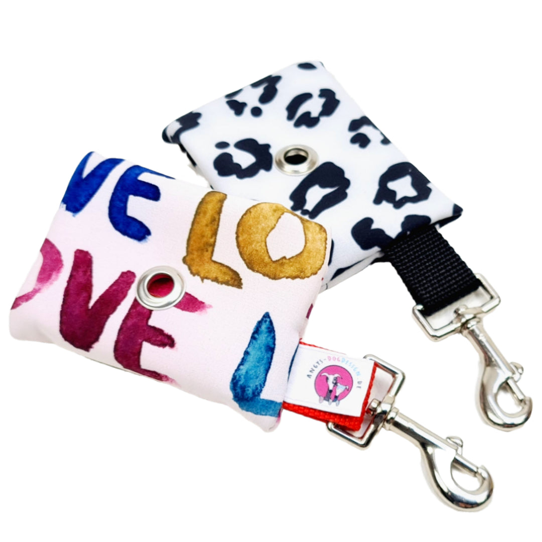 Gassi-Bag Tasche Gassitasche Bauchtasche Futterbeutel Leckerlibeutel Crossbody Hund Hunde Softshell Outdoor waschbar bunt praktisch Reißverschluss Hundehalsband Hundeleine Kacki-ToGo Kotbeutel Kotbeutelspender