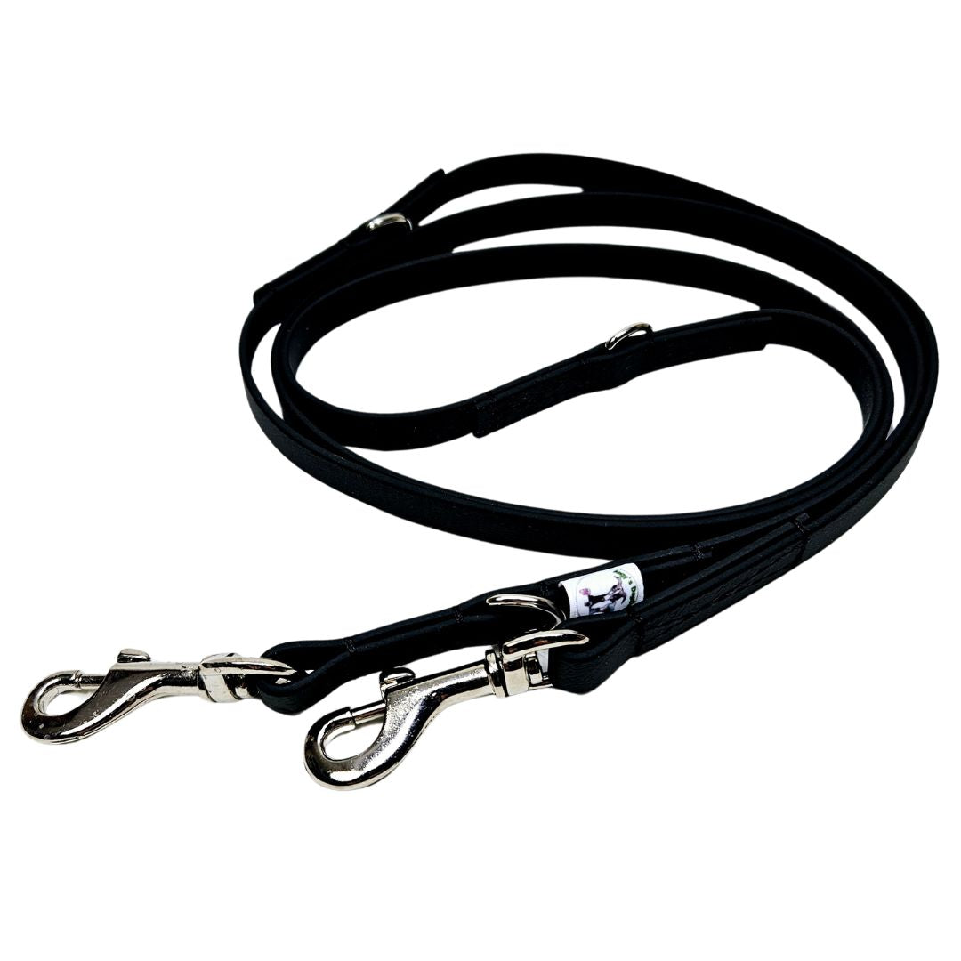 Sofortkauf-Hundeleinen aus "BioThane®" schwarz-13mm-mini