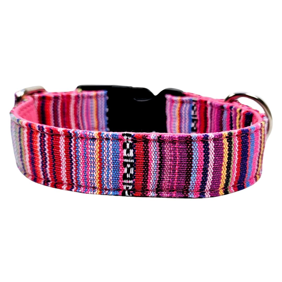 Sofortkauf-Hundehalsband "Mexico-pink" XS (22-30 cm)