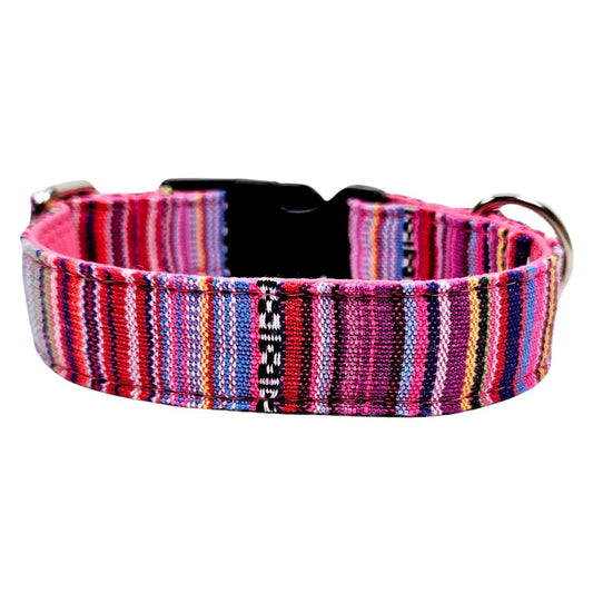 Sofortkauf-Hundehalsband "Mexico-pink" M (34-42 cm)