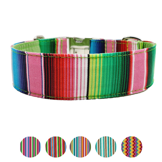 Hundehalsband "Mexico" - Martingale- Zugstopp in verschiedenen Farben