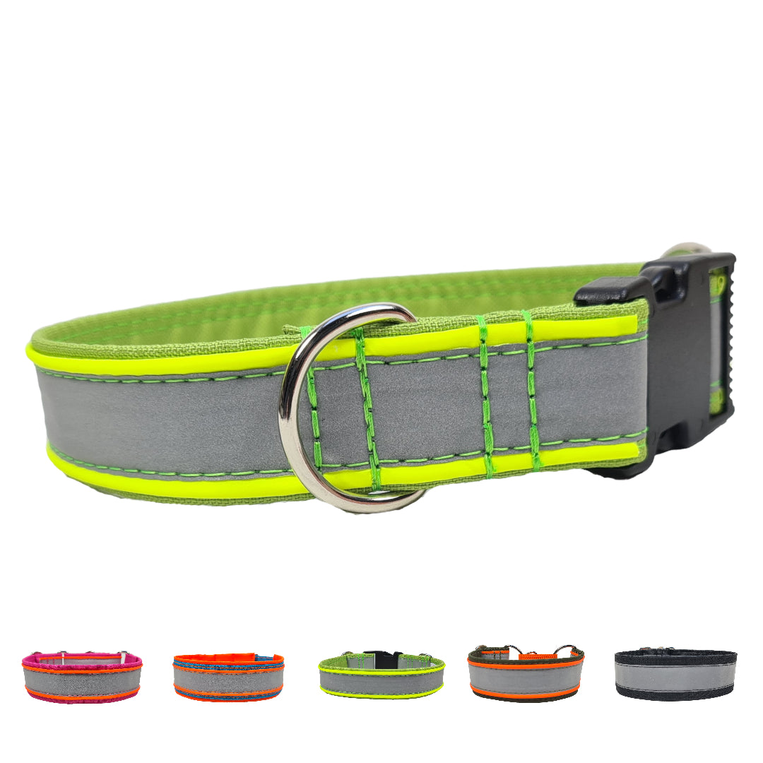 Hundehalsband Hundehalsband mit Klickverschluaa Zugstopphalsband Martingale Martingalecollar Leuchthalsband reflektorhalsband reflektierend Leine Paracordhalsband Lederleine Fettleder leuchtet Orbiloc Tauleine Hunderassen Pudel Vizla Ridgeback Dalmatiner Jagdhund Deutschdrahthaar Pointer Windhund OEB Terrier Beagle Labrador