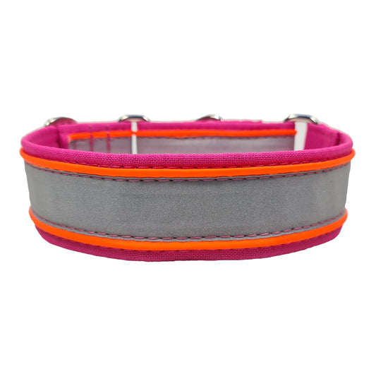 Hundehalsband Hundehalsband mit Klickverschluaa Zugstopphalsband Martingale Martingalecollar Leuchthalsband reflektorhalsband reflektierend Leine Paracordhalsband Lederleine Fettleder leuchtet Orbiloc Tauleine Hunderassen Pudel Vizla Ridgeback Dalmatiner Jagdhund Deutschdrahthaar Pointer Windhund OEB Terrier Beagle Labrador