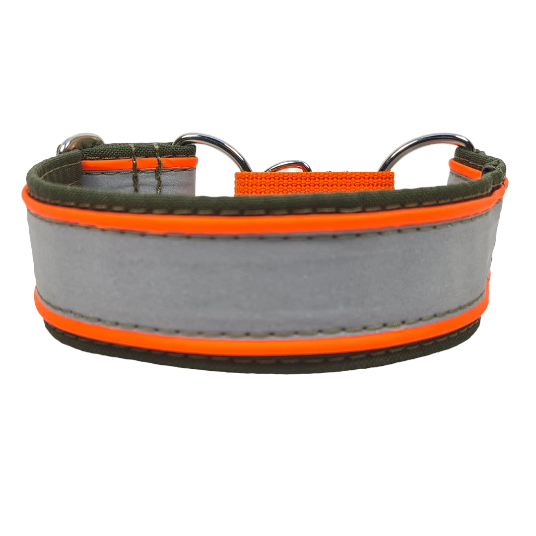 Hundehalsband Hundehalsband mit Klickverschluaa Zugstopphalsband Martingale Martingalecollar Leuchthalsband reflektorhalsband reflektierend Leine Paracordhalsband Lederleine Fettleder leuchtet Orbiloc Tauleine Hunderassen Pudel Vizla Ridgeback Dalmatiner Jagdhund Deutschdrahthaar Pointer Windhund OEB Terrier Beagle Labrador