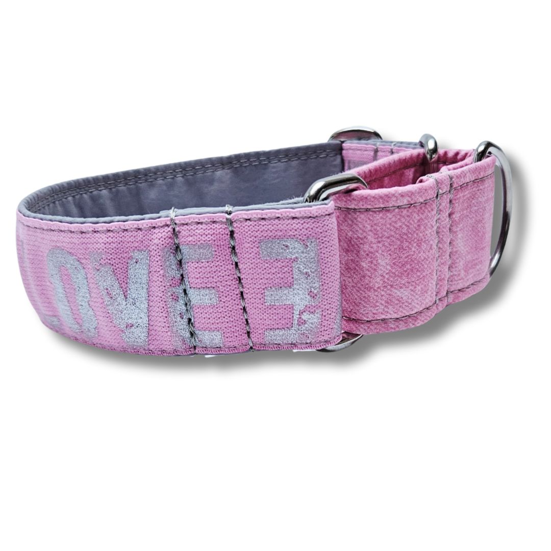 Sofortkauf-Martingale-Halsband-LOVE XS (22-30 cm)  Angy's DogDesign