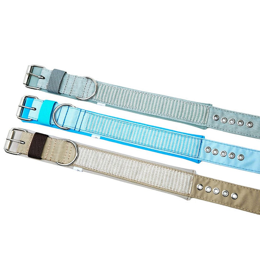 Hundehalsband "Stripes & more" mit Schnalle in verschiedenen Farben