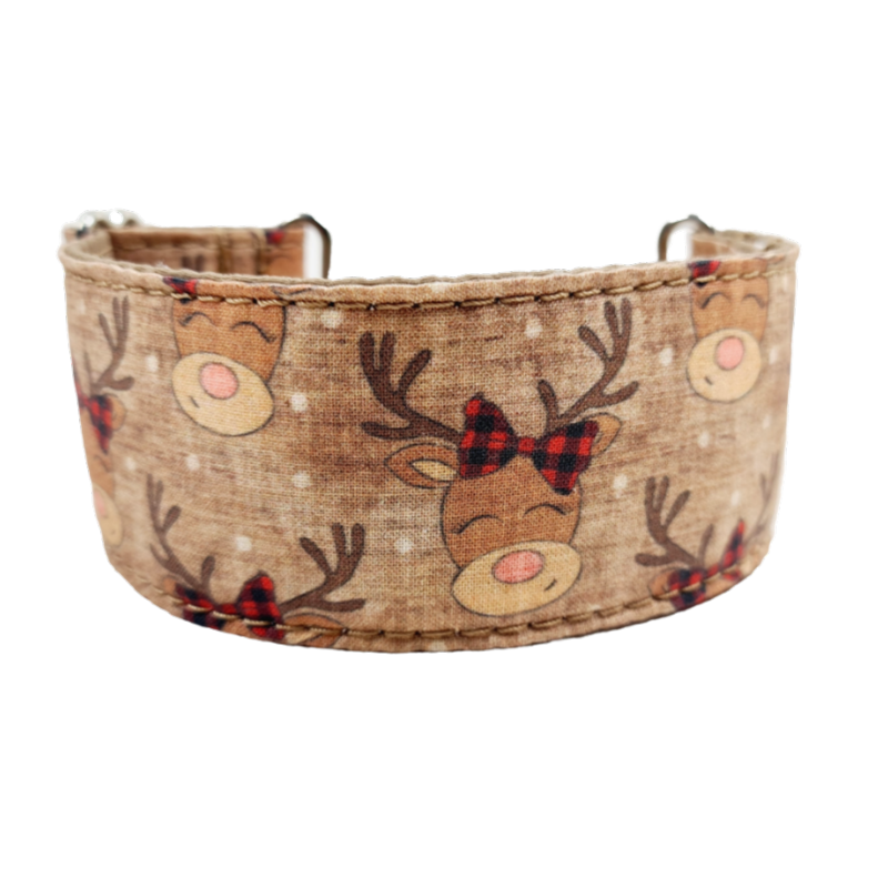 Martingale reduziert Zugstopp Halsband Hundehalsband Hundeleine Leine Fettlederleine Lederleine Lederhalsband Paracord Tauleine Weihnachten Rentier Weihnachtszeit Winter Hundezubehör Hundeaccessories Hund Hunde Hunderassen Windhund Windspiel Whippet Pinscher