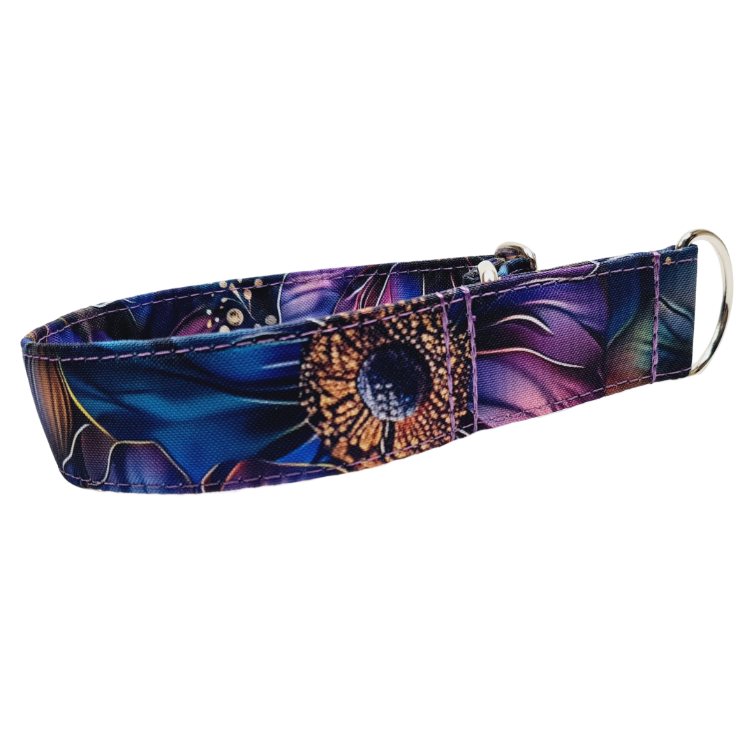 Sofortkauf-Zugstopp-Halsband-FlowersMulti M (34-42 cm)