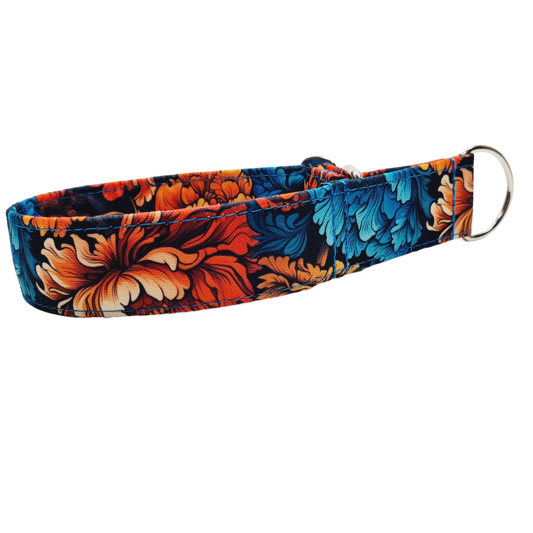 Sofortkauf-Zugstopp-Halsband-FlowersVintage M (34-42 cm)