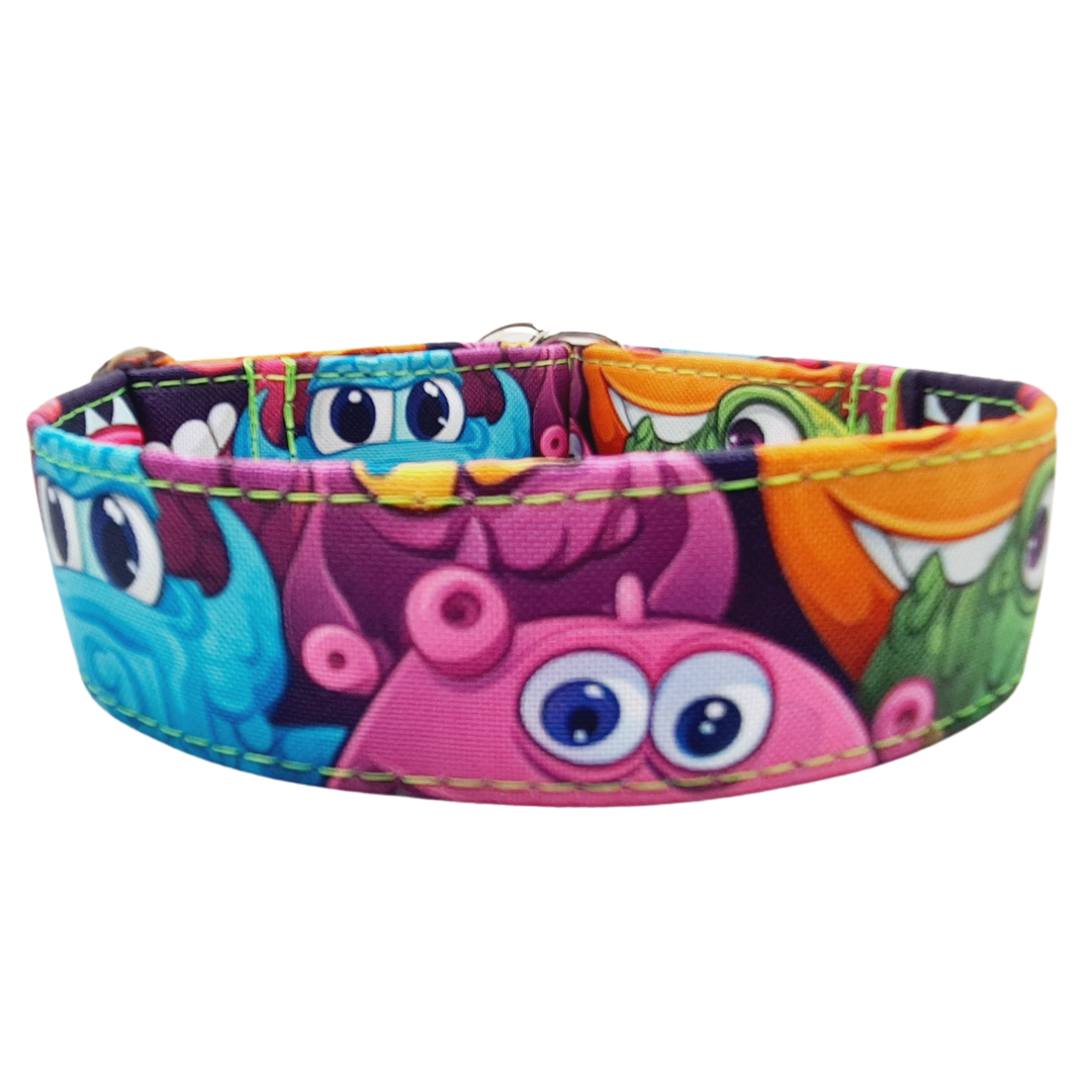 Sofortkauf-Zugstopp-Halsband-Monster M (34-42 cm)