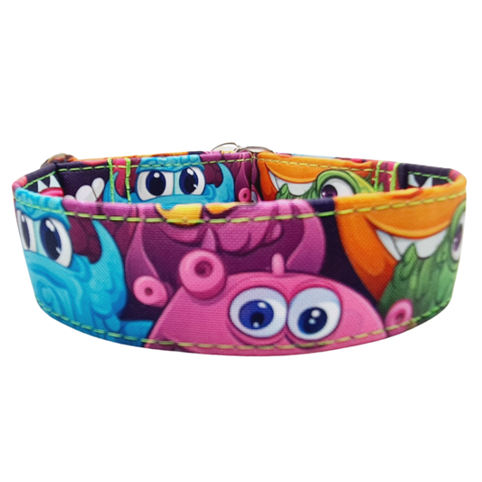 Sofortkauf-Zugstopp-Halsband-Monster M (34-42 cm)