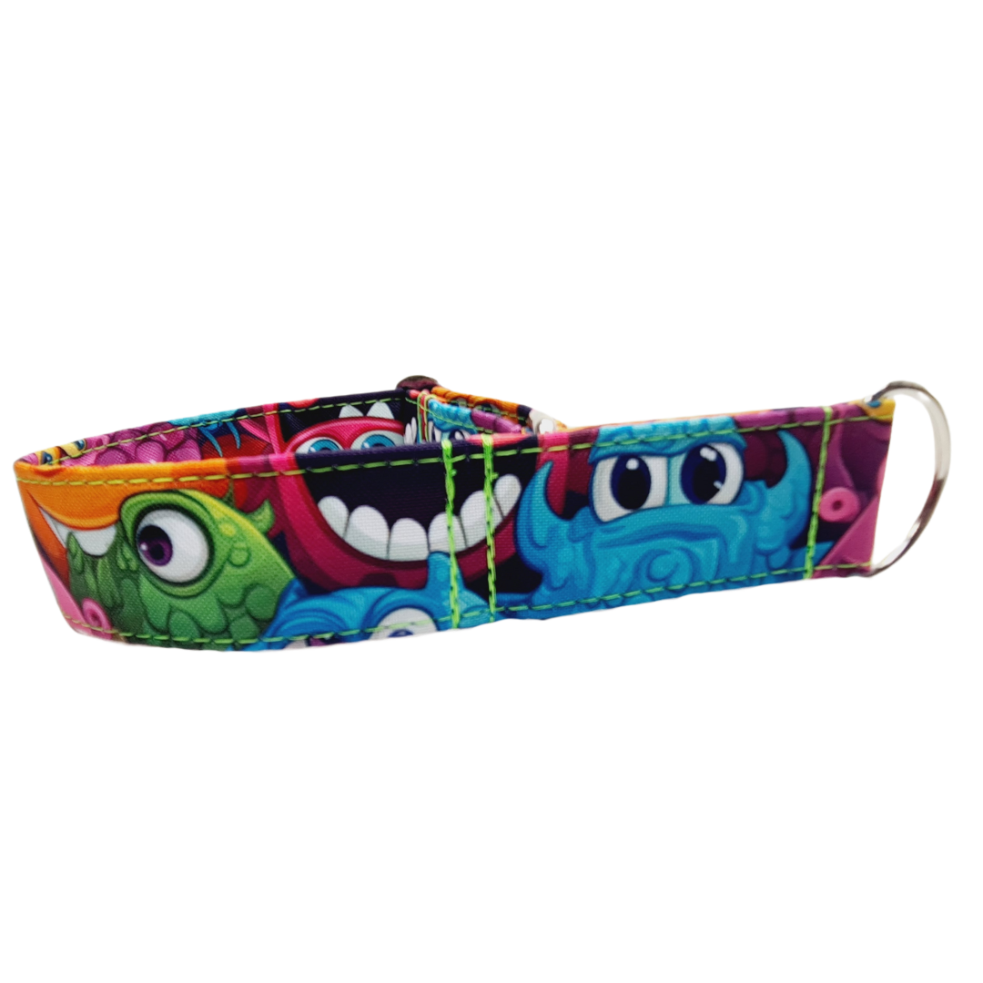 Sofortkauf-Zugstopp-Halsband-Monster M (34-42 cm)
