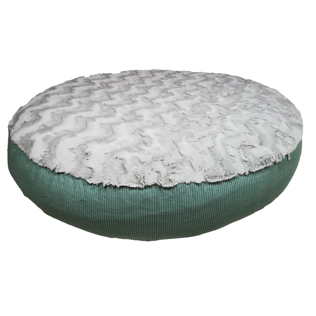 Ersatzbezug Hundebettbezug Flocke Cosybed Higgybed Donut Hundebett Hund Hunde Dog Cord Fellimitat Softshell edel schnell luxus deutschland handgefertigt handmade kleinunternehmen startup inkontinenzschutz hundeaccessoires hundeshop Hundebett hundedecke hundemesse waschbar zooplusflocke Bezug hundedonut madeingermany hyggebed welovedogs wolke wohnaccessoires elegant bequem nrw wellen kombiniert