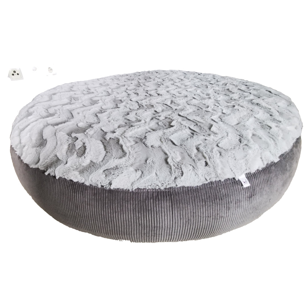 Ersatzbezug Hundebettbezug Flocke Cosybed Higgybed Donut Hundebett Hund Hunde Dog Cord Fellimitat Softshell edel schnell luxus deutschland handgefertigt handmade kleinunternehmen startup inkontinenzschutz hundeaccessoires hundeshop Hundebett hundedecke hundemesse waschbar zooplusflocke Bezug hundedonut madeingermany hyggebed welovedogs wolke wohnaccessoires elegant bequem nrw wellen kombiniert