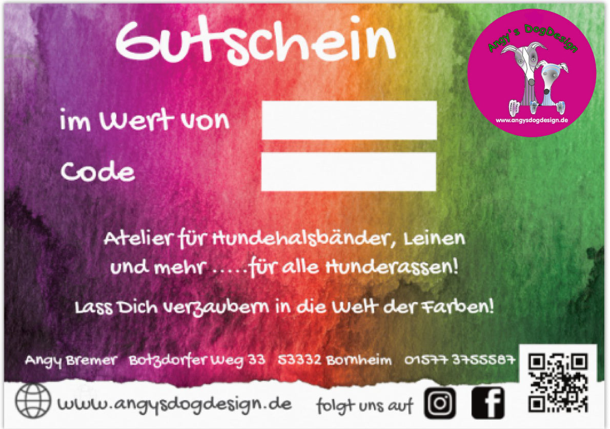 Geschenkgutschein-Karte per Post