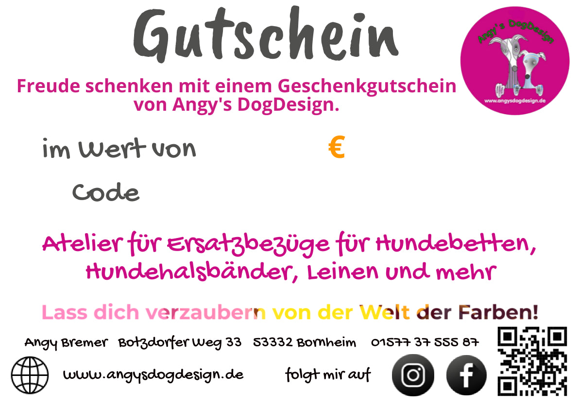 Geschenkgutschein als PDF zum selber ausdrucken