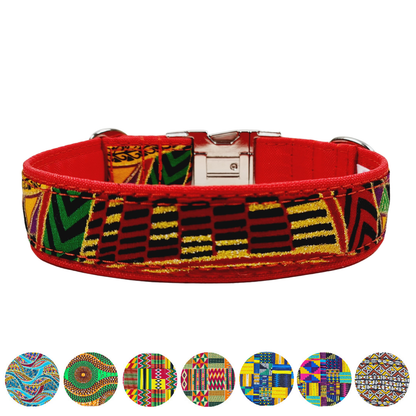 Hundehalsband-City-Afrika-Martingale- Zugstopp (konfigurierbar)