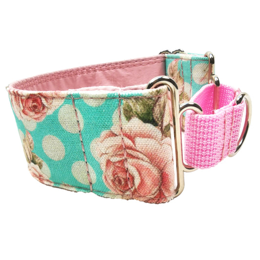 Sofortkauf-Martingale-Halsband-reduziert-Rosen-Punkte XXS (18-24 cm)
