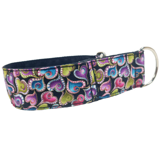 Sofortkauf-Zugstopp-Halsband-LOVE M (34-42 cm)