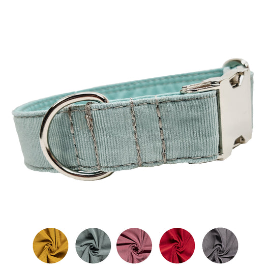 Hundehalsband "BabyCord-uni" mit Klick in verschiedenen Farben
