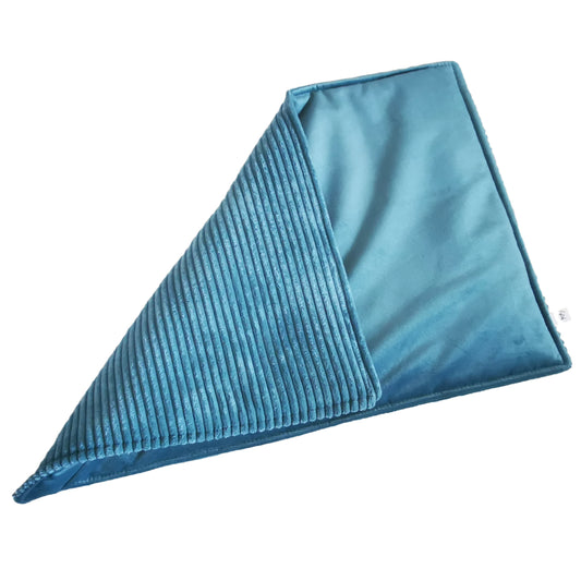 Sofortkauf-Hundedecke "Cord-kombiniert mit uni-mint-blau"