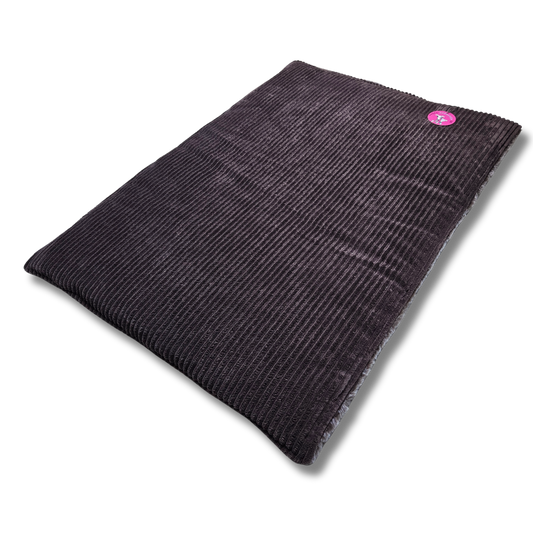 Sofortkauf-Hundedecke „Fellimitat braun/grau kombiniert mit Cord