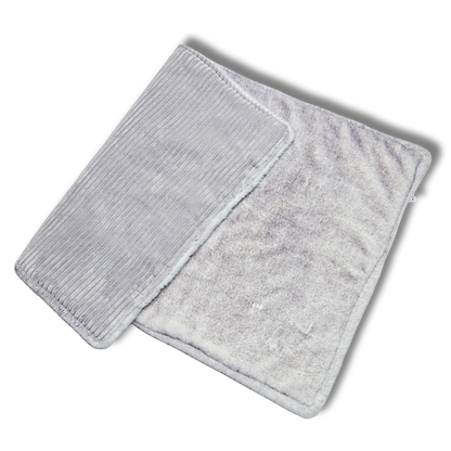 Sofortkauf-Hundedecke "Cord-kombiniert mit Fellimitat-grau"