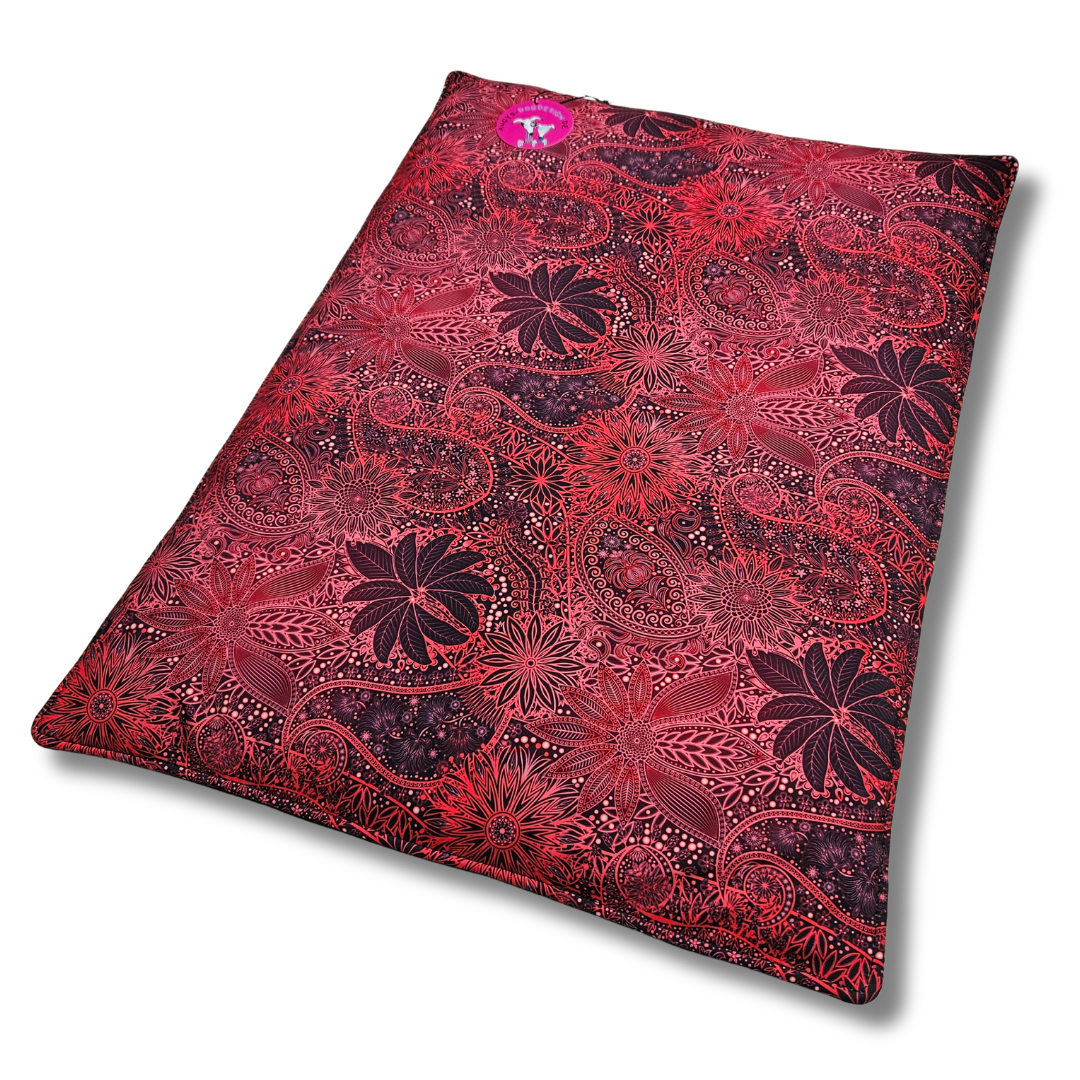 Sofortkauf-Hundedecke „Softshell rote Spitze kombiniert mit Velours“