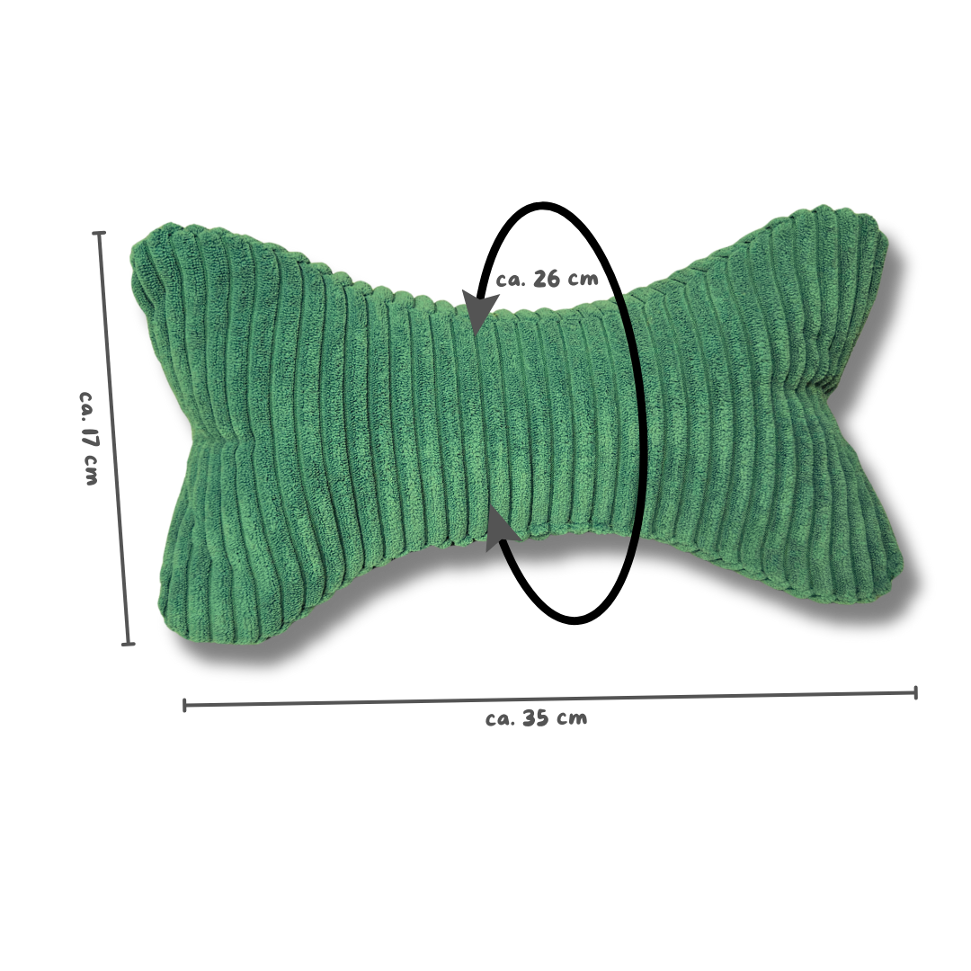 Leseknochen Kopfstütze Nackenkissen Tablethalterung Buchstütze Kissen für den Bauch Kissen für den Rücken Deko Nackenhörnchen Keilkissen Cordkissen Dreieckkissen Hundekissen handgemacht individuell NRW Maßangaben für Kissen