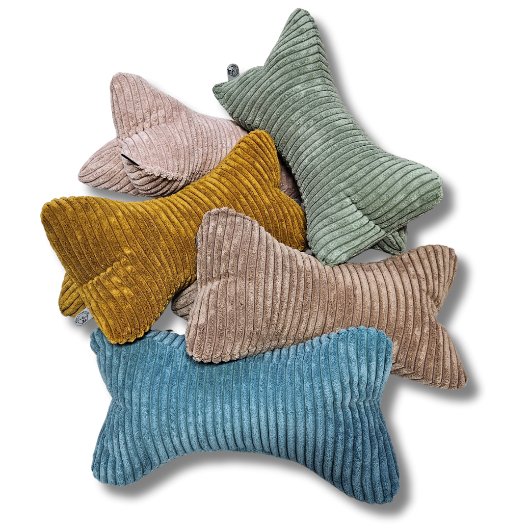 Leseknochen Kopfstütze Nackenkissen Tablethalterung Buchstütze Kissen für den Bauch Kissen für den Rücken Deko Nackenhörnchen Keilkissen Cordkissen Dreieckkissen Hundekissen handgemacht individuell NRW