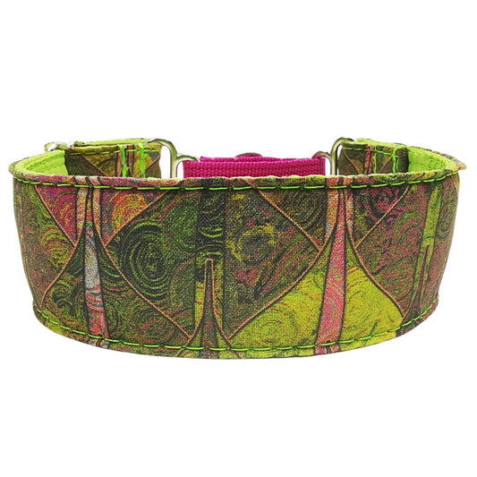 Sofortkauf-Martingale-Halsband-reduziert-Drachenschuppen-grün XS (22-32 cm)