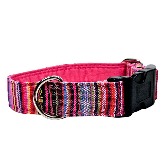Sofortkauf-Hundehalsband "Mexico-pink" XS (22-30 cm)