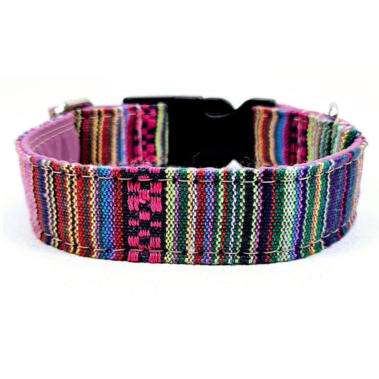 Sofortkauf-Hundehalsband "Mexico-lila" XS/2 (22-30 cm)