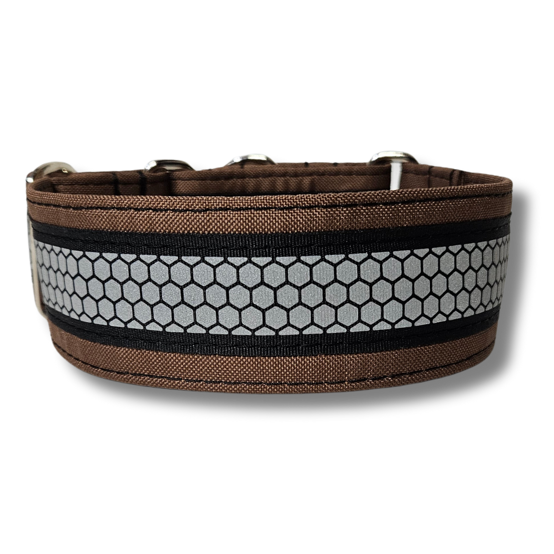 Reflektor-Halsband - Martingale- Zugstopp in verschiedenen Farben