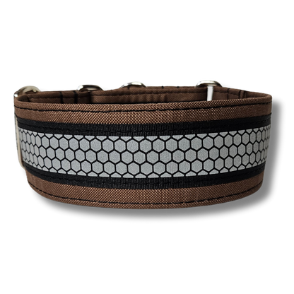 Reflektor-Halsband - Martingale- Zugstopp in verschiedenen Farben