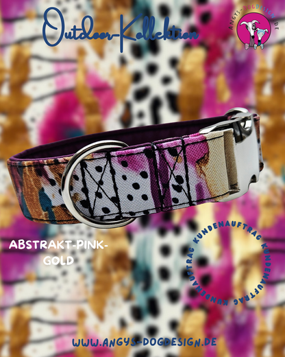Hundehalsband-Outdoor–bunt (personalisierbar)