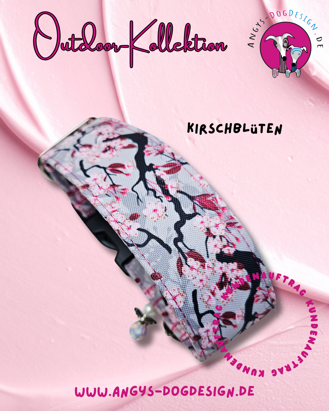 Hundehalsband-Outdoor-bunt-Martingale- Zugstopp (personalisierbar)