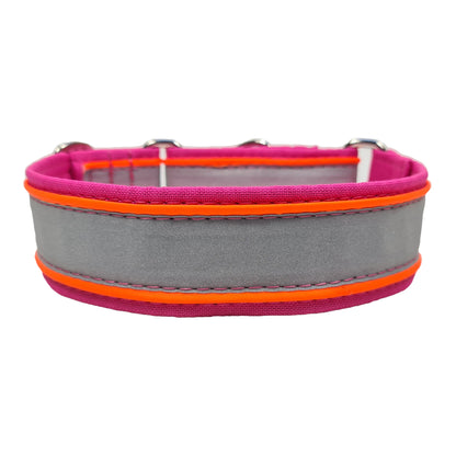 Hundehalsband Zugstopphalsband Martingale Martingalecollar Leuchthalsband reflektorhalsband reflektierend Leine Paracordhalsband Lederleine Fettleder leuchtet Orbiloc Tauleine Hunderassen Pudel Vizla Ridgeback Dalmatiner Jagdhund Deutschdrahthaar Pointer Windhund OEB Terrier Beagle Labrador