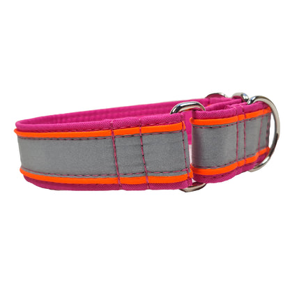 Hundehalsband Zugstopphalsband Martingale Martingalecollar Leuchthalsband reflektorhalsband reflektierend Leine Paracordhalsband Lederleine Fettleder leuchtet Orbiloc Tauleine Hunderassen Pudel Vizla Ridgeback Dalmatiner Jagdhund Deutschdrahthaar Pointer Windhund OEB Terrier Beagle Labrador