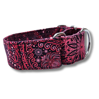 Sofortkauf-Martingale-Halsband-rote Spitze XS (22-30 cm)