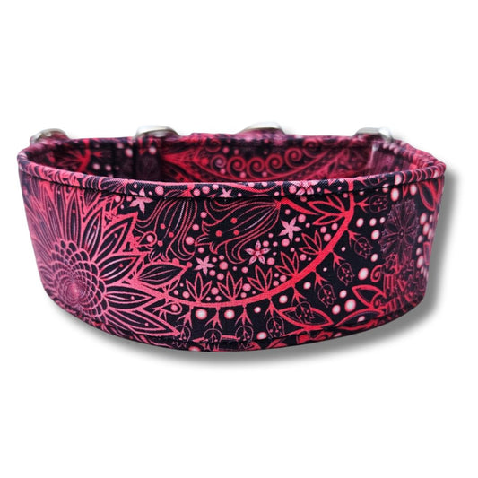 Sofortkauf-Martingale-Halsband-rote Spitze XS (22-30 cm)