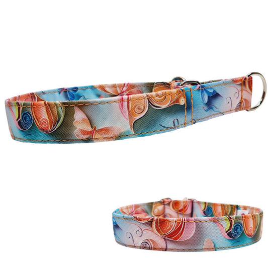 Sofortkauf-Zugstopp-Halsband-Butterfly M (34-42 cm)