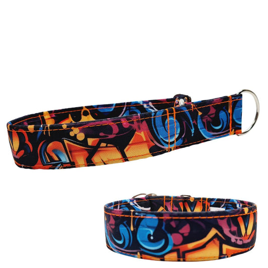 Sofortkauf-Zugstopp-Halsband-Street-Graffiti-1 L (40-48 cm)