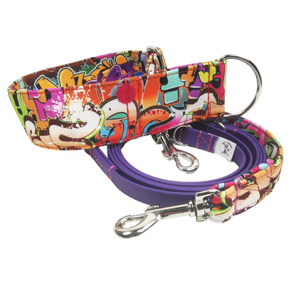 Hundehalsband-Outdoor-bunt-Martingale- Zugstopp (personalisierbar)
