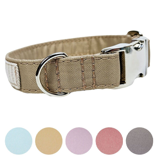 Hundehalsband "Stripes & more" mit Klick in verschiedenen Farben